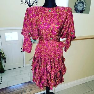 Vintage 100%Silk Dress